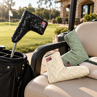 Housse de tête de putter de golf personnalisée avec logo sur mesure, étui en cuir PU imperméable pour putter à lame, accessoires professionnels pour clubs de golf