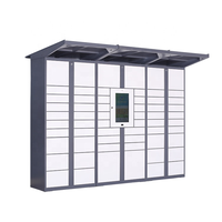 Contrôleur intelligent de livraison de colis extérieur Système de casier intelligent Serrure de porte Casier de porte de sécurité à domicile