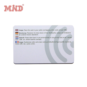 Seguridad DE DATOS Precio de fábrica Tarjeta de bloqueo RFID Tarjeta antirrobo - Product Image 5