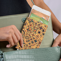 Porte-passeport en cuir de liège, portefeuille de voyage léger et portable, organiseur de documents multi-fentes pour cartes, idéal pour les voyages et les affaires
