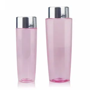 FTS High-End Plastic Bottle 400ml Pink Makeup Remover Bottle Toner Bottle Makeup Remover Cosmetic Package
