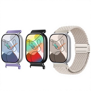 Correa de Reloj de Nailon Trenzado de 20 mm con Cierre Magnético Compatible con <span class=keywords><strong>Mi</strong></span> <span class=keywords><strong>Band</strong></span> 10 Pro, Fit 5, Watch <span class=keywords><strong>6</strong></span>, Redmi y Honor - Product Image 2