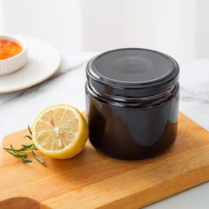 Commercio all'ingrosso 350ML 12 ONCE Cancella Bocca Larga Salsa di Marmellata di Canning Candela Miele di Spezie di Vetro Salsa Vaso frascos de vidrio vasetti di vetro - Product Image 4