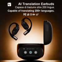Auriculares punto al por mayor HiFi estéreo tipo C Sport Gaming Bt inalámbrico pantalla táctil inteligente traducción