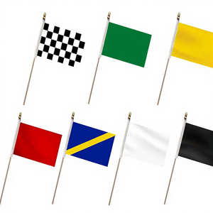 Набор из 20 мини-флажков BAISIDA в клетку (черно-белые/разноцветные) для гонок, полиэстер, цифровая печать, легкие, устойчивые к выцветанию - Product Image 1