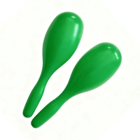 Modern Durable Oval Plastic Colorful Maracas Stage Performance Interactive Props Orff Rhythm Musical Instruments Teaching Aids