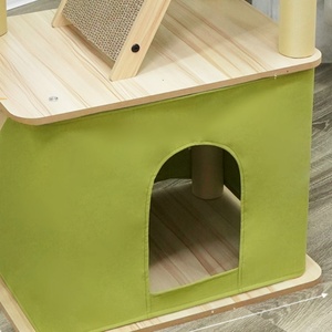 Venta Caliente Directo de Fábrica, Juguete para Gatos de Madera de <span class=keywords><strong>Pino</strong></span> Ecológico Moderno de Gran Tamaño Personalizado, de 4 Niveles y 15 kg, para Sala de Estar - Product Image 6