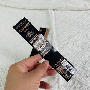 Cartes d'emballage de luxe noir brillant et or rose avec impression personnalisée pour la marque d'accessoires de beauté - Product Image 2