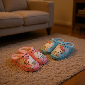 Collezione Casa Yandie 2023: Fodera in Pile Stampato per l'Inverno, Stili con Punta Aperta o Chiusa, Antiscivolo in EVA, Leggero in Lana - Product Image 2