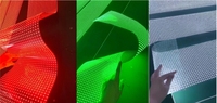 Flexibler Transparenter Holographischer 3D LED-Film Werbe-LED-Display Glas-Klebefolie Superdünner LED-Bildschirm für Glasfenster