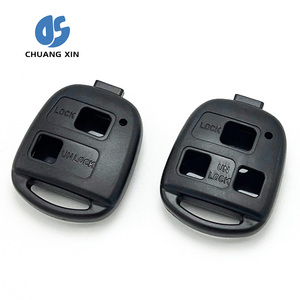 2/3 nút cho <span class=keywords><strong>TOYOTA</strong></span> chìa khóa xe Fob thay thế vỏ Uncut lưỡi trường hợp xe phím - Product Image 1