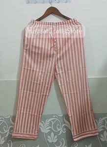 Pijamas de algodón estampado de 2 piezas para mujer, manga larga, cuello vuelto, ropa de dormir informal para primavera - Product Image 2
