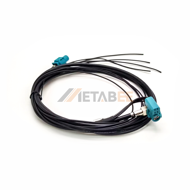 HSD 4 Pin Z Type Automotive Cable Assembly Female to Female High Speed Data Transmission Connector