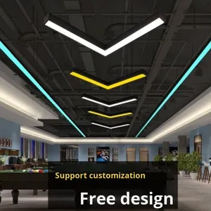 Mũi tên Ánh sáng văn phòng phòng tập thể dục hành lang lối đi trang trí ánh sáng mặt dây chuyền Studio phong cách đơn giản bầu không khí ánh sáng sắt nghệ thuật Đen/vàng/xanh - Product Image 1