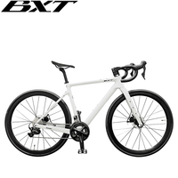 BXT Carbon Gravelbike 700C mit Vollständig Interner Zugführung, Scheibenbremse und Shimano 105 R7000 2*11-Gang Schaltung – Rennrad/Gravel-Fahrrad