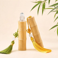 Flacon roll-on en bambou naturel rond de 10 ml pour huiles essentielles – Meilleures ventes