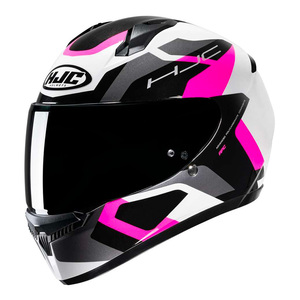 Casco Integrale per Moto HJC C10 Bianco Grigio Rosa Taglia S in Policarbonato - Product Image 1