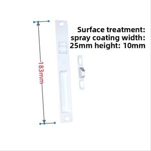 <span class=keywords><strong>Loquet</strong></span> de fenêtre en alliage d'aluminium pour portes coulissantes et fenêtres, design moderne et minimaliste, couleurs noir et blanc, composants en <span class=keywords><strong>PVC</strong></span>, facile à installer - Product Image 4