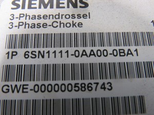 新品＆PLC 1P 6SN1111-0AA00-0BA1 <span class=keywords><strong>3</strong></span>相チョークリアクターCom-HF 7MH 30A 16kW オートメーション製品 * 最高の価値 - Product Image 4