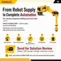 Robot FANUC R-2000iC/165R 165 kg 3095 mm à montage sur rack, 6 axes, pour l'entretien de machines CNC et le soudage par points