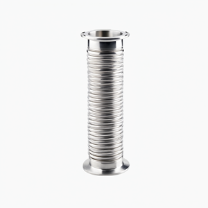 Tubería Corrugada de Acero Inoxidable 304 316 de Grado Sanitario e Higiénico con Extremos de Abrazadera Rápida para Equipos Industriales - Product Image 1