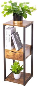 Petite table d'appoint, <span class=keywords><strong>support</strong></span> de <span class=keywords><strong>plante</strong></span> d'angle <span class=keywords><strong>haut</strong></span> pour plantes d'intérieur, plusieurs supports - Product Image 2
