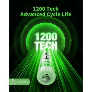 For EBL 16-Count <b>Rechargeable</b> AAA <b>Batteries</b> 1100mAh 1.2V Ni-MH Ready2Charge <b>Battery</b> Pack for Flashlights & Toys - Product Image 3