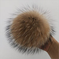 Pompons en fourrure de raton laveur naturelle en gros - Accessoires fourrés haute densité à prix d'usine