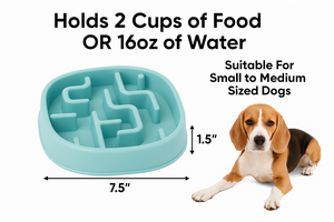 OEM Dog Slow Food Bowl Anti-Choking Puzzle <b>Feeders</b> Dish for Dogs Neck Protection <b>Cats</b> Silicone Pads Pet Dog Slow Food Bowl - Product Image 2