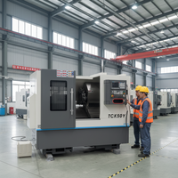 Tour CNC multi-broches robuste pour usinage de métaux, combiné avec mandrin hydraulique et axe Y BMT