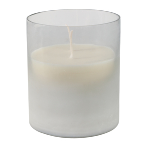 Candela Profumata al Gelsomino in Vetro Satinato, Decorazione per Interni ed Esterni - Product Image 3