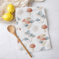 High-quality Digitally Printed Floral Cotton Linen Kitchen Dish Towels Tea Towels Customizable Your Own Designs Eco-Friendly
