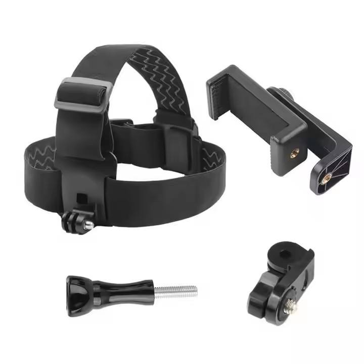 HONGDAK Wholesale Factory Price Black Hat Head Strap for Gopro Hero 10 9 8 7 6 5 4 Cameras Action Camera Accessories