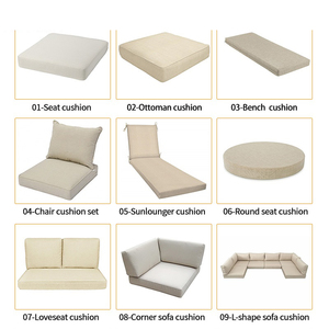 Manufacturer Custom Waterproof Outdoor Garden Chair Seat Cushion Washable Removable Patio <strong>Bench</strong> Mat Office Dining Room <strong>Pad</strong> - Product Image 2
