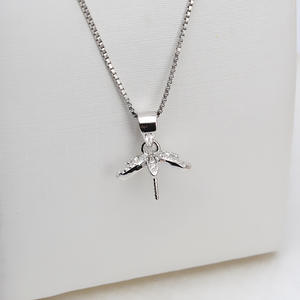 S925 Silver Pendant Head with Floral Design 13-15 Pearl Inlaid 3mm Bead Size DIY <b>Jewelry</b> with Empty Flower <b>Tray</b> Hanging Pendant - Product Image 4