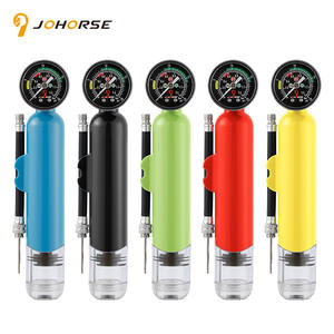 Mini pompe à air manuelle pour ballons avec manomètre, pompe à main portable en plastique pour basket-ball, football, volley-ball - Product Image 3