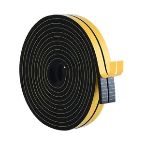 Window Weather Proof Extrusion 3m Self Adhesive Soft EPDM Sponge Foam Rubber Seal Strip