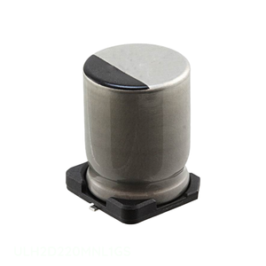 ตัวเก็บประจุแบบ SMD รุ่น ULH2D220MNL1GS ความจุ 22 ไมโครฟารัด แบบอะลูมิเนียม 22UF 20% 200V สำหรับติดตั้งบนพื้นผิว - Product Image 1