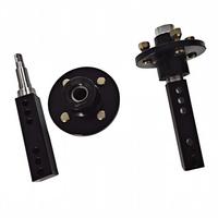 Ensemble d'essieu de remorque compact 750 kg à 4 boulons - Axe carré ou rond