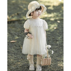 YOEHYAUL X2297 Vente en gros Robes d'été pour fillettes avec perles Manches bouffantes <span class=keywords><strong>Boutique</strong></span> Robe en tulle pour filles enfant - Product Image 5