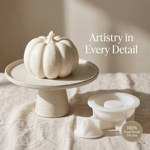 Stampo in Silicone Antiaderente a Forma di Zucca, Resistente al Calore, Adatto per Microonde <span class=keywords><strong>e</strong></span> Lavastoviglie, per Preparare Cioccolato, Dolci <span class=keywords><strong>e</strong></span> Pasticceria - Product Image 5