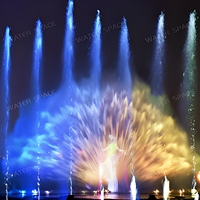 Pantalla de Agua Holográfica Flotante 7D para Proyección de Películas, Fuente Danzante, Espectáculo de Luces Láser para Eventos y Atracciones
