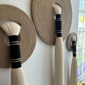 Décoration murale en macramé bohème personnalisée faite à la main pour la décoration d'<span class=keywords><strong>appartement</strong></span> à la maison Style Art déco - Product Image 5