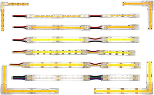 납땜 없는 LED 스트립 커넥터 - 2/3/4P COB 라이트 스트립 조인트 5/8/10mm 크리스탈 버클 포함 - Product Image 4
