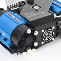 Pompe à air portable en métal à double cylindre 12V DC pour véhicules tout-terrain 4x4 avec affichage numérique LED certifiée CE pour gonflage de pneus et camping
