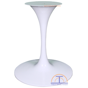 Base de mesa redonda moderna de tulipán, pata de acero de Metal grande en blanco y negro para restaurantes, hoteles, sala de estar al aire libre, apartamentos, parques - Product Image 1