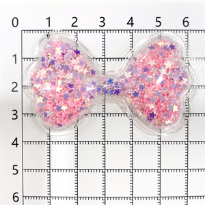 Kit décoratif de breloques de chaussures de sport Croc personnalisable DIY Cartoon Bow TPU/PVC Sequins Acrylic Beads Decor Kit Athletic Clip Buckle Set - Product Image 2