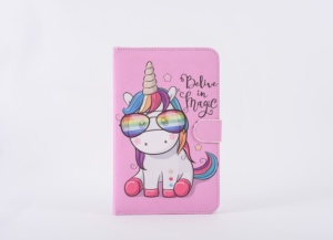 Cầu Vồng Kỳ Lân Siêu Mỏng 8-Inch Máy Tính Bảng Bảo Vệ Trường Hợp Với Da Và PU Có Dây Bàn Phím Bìa Cho Ipad - Product Image 2