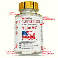 Capsules de L-Glutathion à Marque Privée Personnalisée 1500mg avec Collagène Vitamine C Blanchiment de la Peau pour Adultes Antioxydant Soutien du Foie