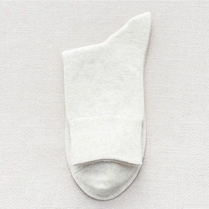 Chaussettes 100% coton de couleur unie pour hommes, chaussettes ras du cou de haute qualité - Product Image 3
